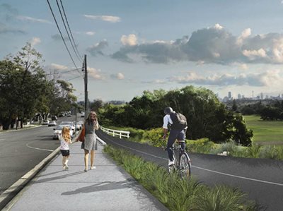 Missing Eastern Suburbs cycling link on the way