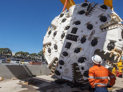 HISTORIC MOMENT AS FIRST MEGA BORER REACHES SYDNEY CBD